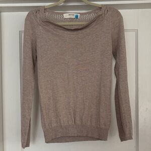 Anthropologie Sparrow cowlneck sweater w/crochet back, small